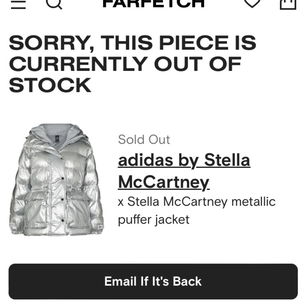 Adidas by Stella McCartney puffer silver jacket! Hoodie! Inside Vest EUC Size S - Picture 12 of 17